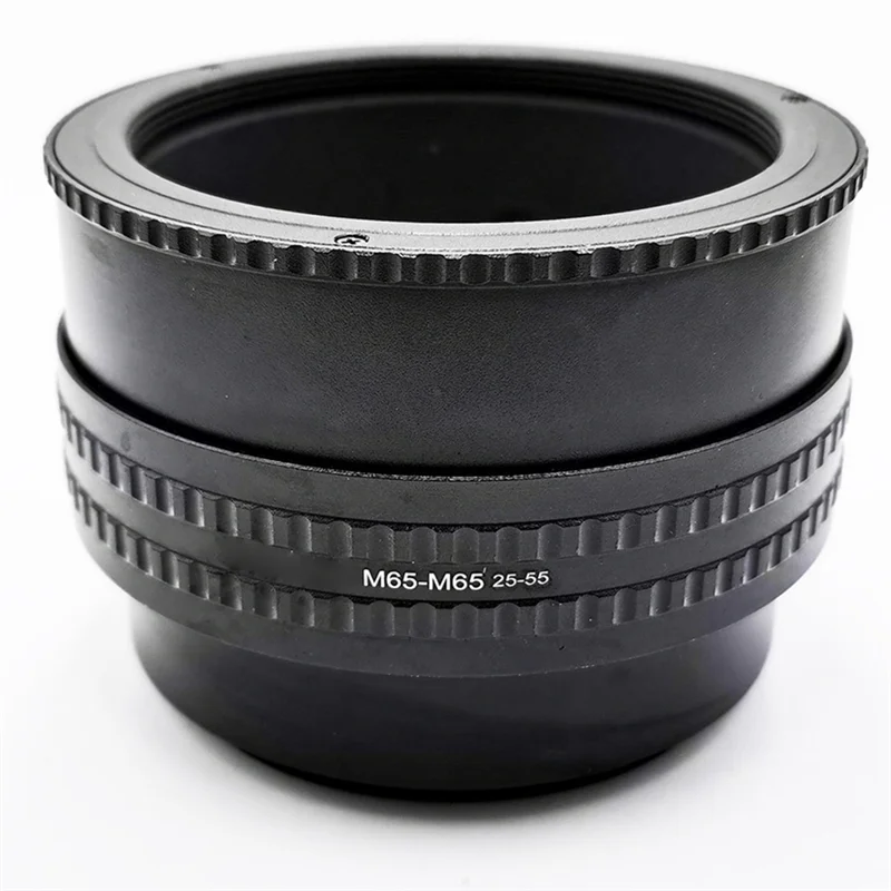 【Venta caliente】para lente de cámara Compatible 25-55 M65 a M65 montaje Macro tubo de extensión adaptador de anillo helicoidal de enfoque 25Mm-55Mm