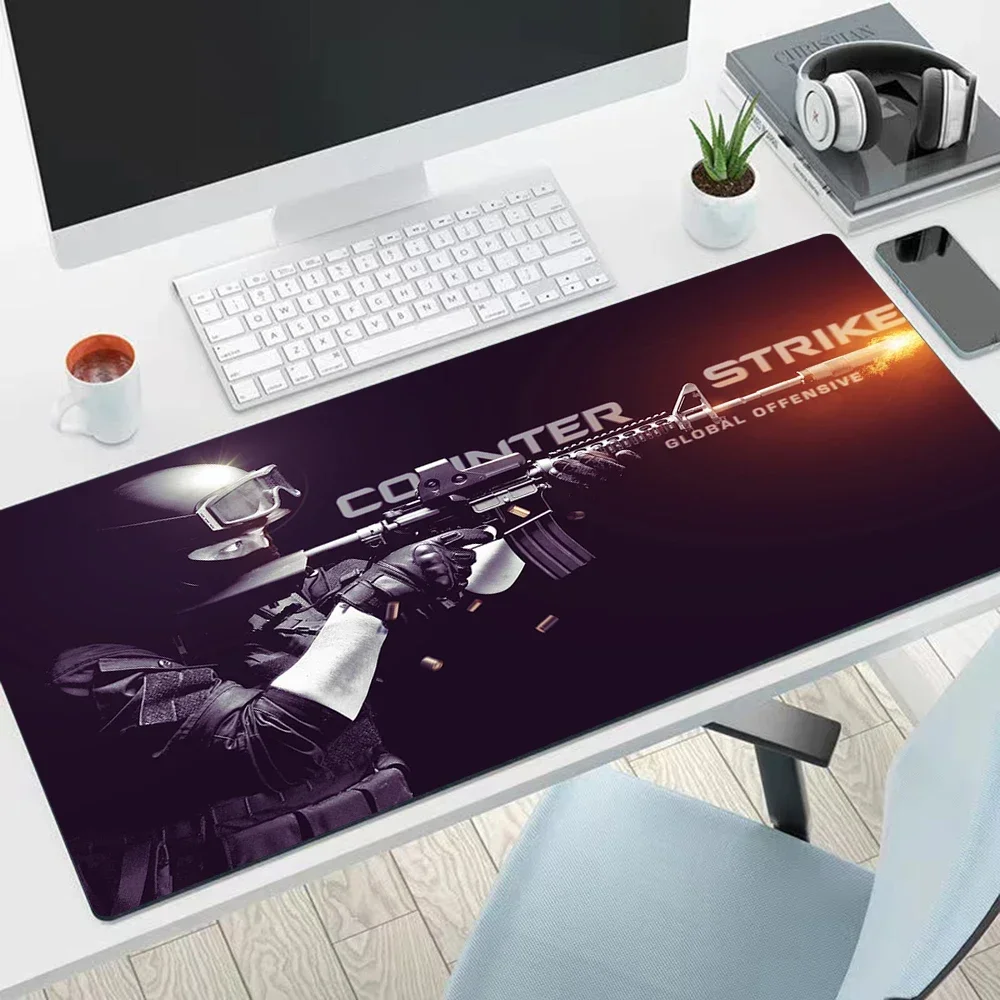 Hot Game CS GO Large Mouse Pad PC Computer MousePads Desk Keyboard Mats Office Rubber Anti-slip Mouse Mat Mice 40x90 30x80 CM