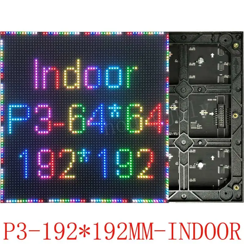 Led Panel P3 Indoor Winkelcentrum Adverti Led Display Kleine Module Matrix 64X64 Pixels Hoge Resolutie Hub75 Screen
