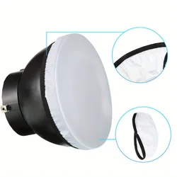 1PC 18 cm Standard Diffuser Light Sock Cloth White Lampshade Reflector Lamp Sock Photo Studio Reflector