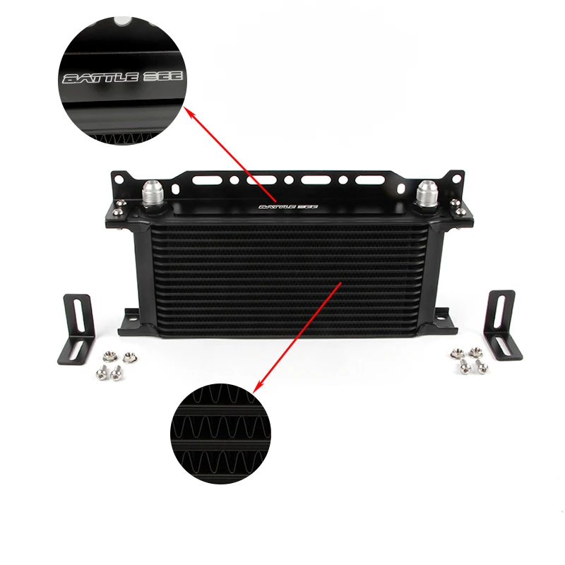 BATTLEBEE Oil Cooler Kit Radiator Oil Cooling Filter Sandwich Plate Adapter for BMW F series F30 320i 325i 2.0T B48 BB-OCK-119