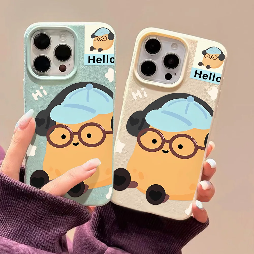 

Cute Painted Phone Cases For iPhone 16 11 Pro Max Cover 15 14 13 12 Pro 16 15 14 Plus Shockproof Soft Cartoon Protective Bumper