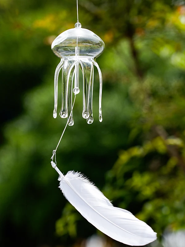 Modern Simple Ocean Bubble Glass Wind Chimes Bedroom Living Room Decorations Balcony Window Side Dry Hanging Ornaments