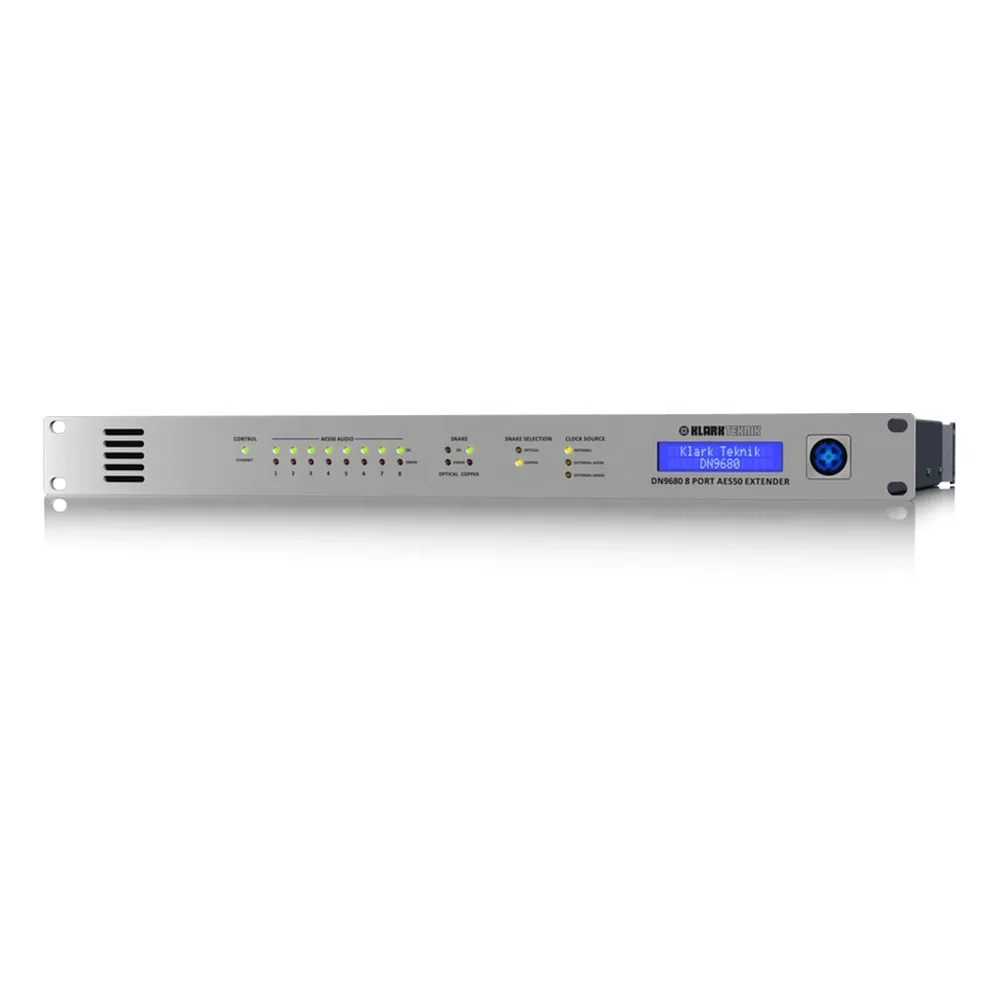 Klark Teknik DN9680 AES50 Extender 8-Port Connections Up To 500 Meters Stage Pa System O Sound Equipment