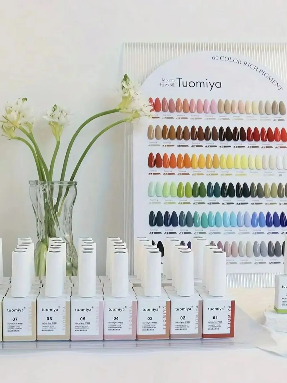 60 couleurs gelée couleur vernis à ongles ensemble semi-permanent UV Gel bricolage vernis à ongles Nail Art charme