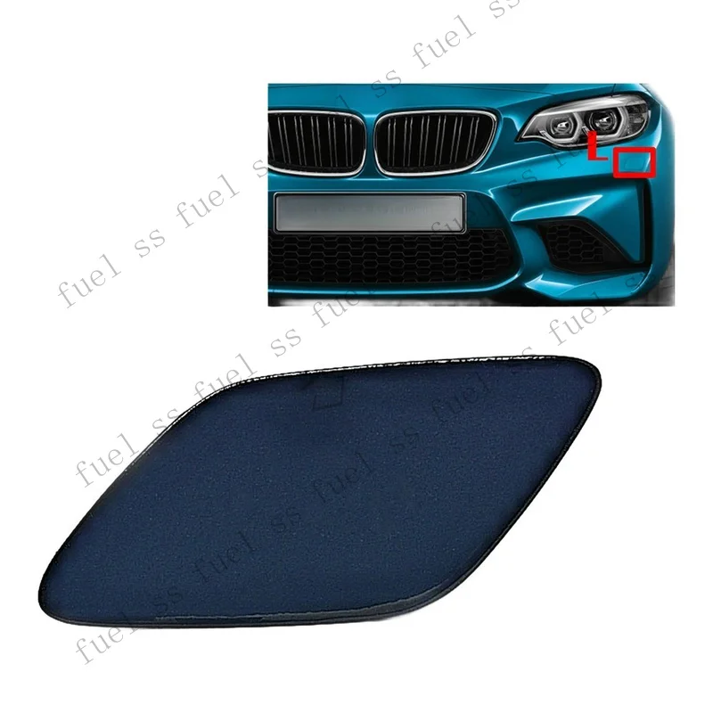 S+ OEM Headlight Washer Cover for BMW For F87 51118068557 51118068558 Black ABS