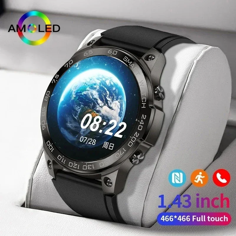 

2024 AMOLED Smart Watch Men Always-on Display Hi-Fi Voice Call Sport Watches IP68 Waterproof Smartwatch For Huawei Xiaomi iPhone