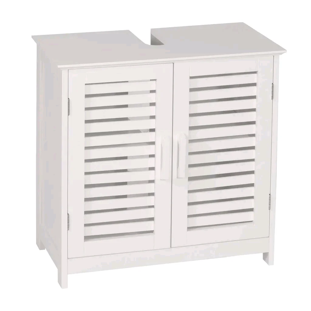 

！@Combohome Vintage Bathroom Furniture Vantity Under Sink Bamboo Washbasin Basin Cabinet