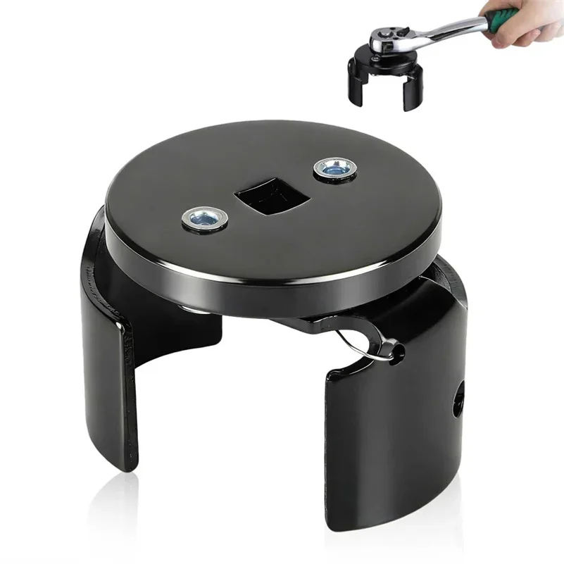 Adjustable Two Jaw Oil Filter Wrench Tool For Easy Oil Change Remove Install Filter Element Auto Maintenance Repair
