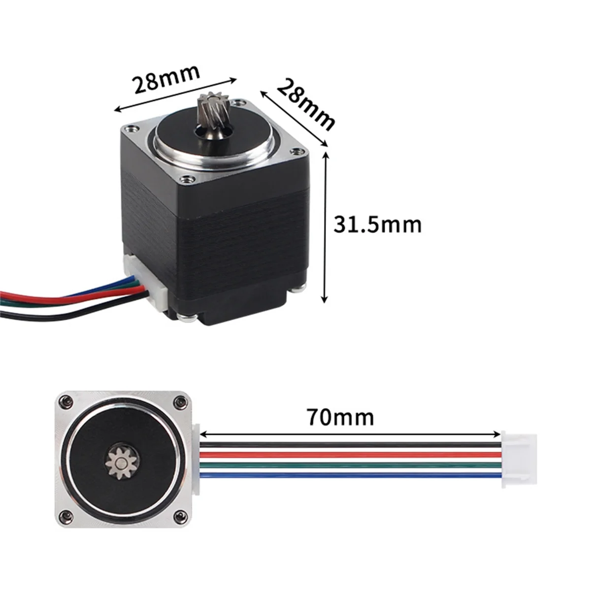 محرك الطارد ABAN لـ Tuozhu A1/A1 محرك الطارد الصغير 28 محرك متدرج مع خط محرك ملحقات طابعة ثلاثية الأبعاد صغيرة الحجم