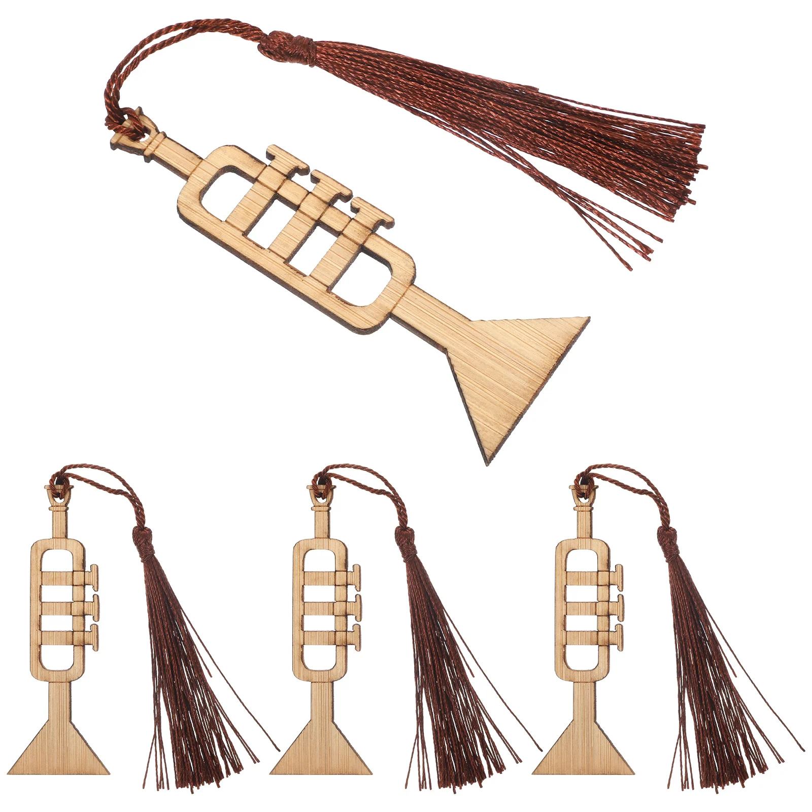 4 個木製軽量学生ギフト読書しおりバルクしおり大人女性マーカーページ装飾