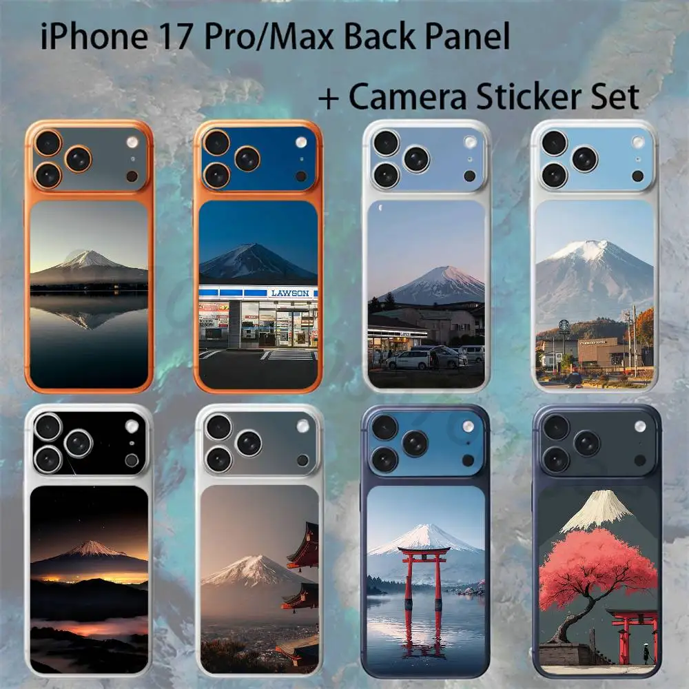 

Mount Fuji For iPhone 17pro/Max Full body Back Cover Decal Skin Colorful Rear Protective Sticker Film