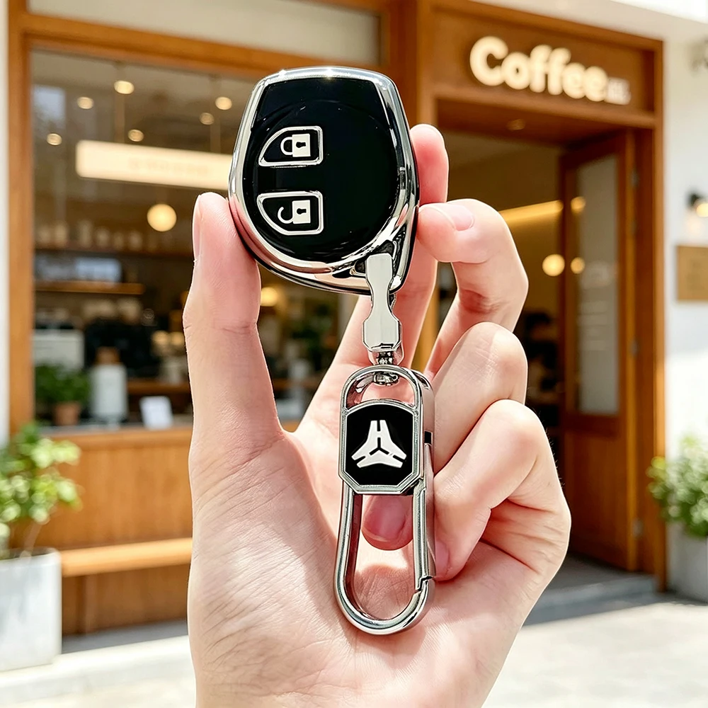 2 Buttons TPU Car Key Fob Case Fit for SUZUKI IGNIS ALTO SX4 VAUXHALL AGILA Protector Shell Remote Cover Auto Accessories