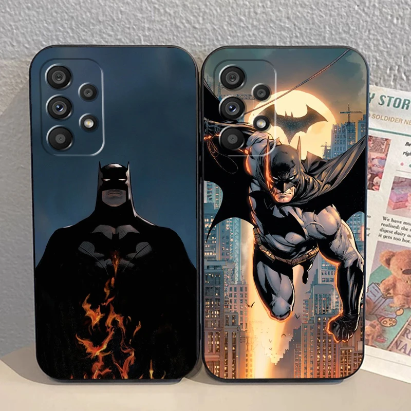 Hero B-Batman Hot For Samsung A53 A52 A33 A32 A51 A71 A21S A13 A73 A55 A22 A23 A35 A72 A54 A12 5G Black Soft Phone Case