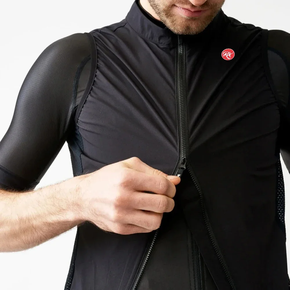 Raudax Breathable Back Sleeveless Cycling Vest Autumu Windproof Cycling Clothing Motorcycle Cycling Jackets
