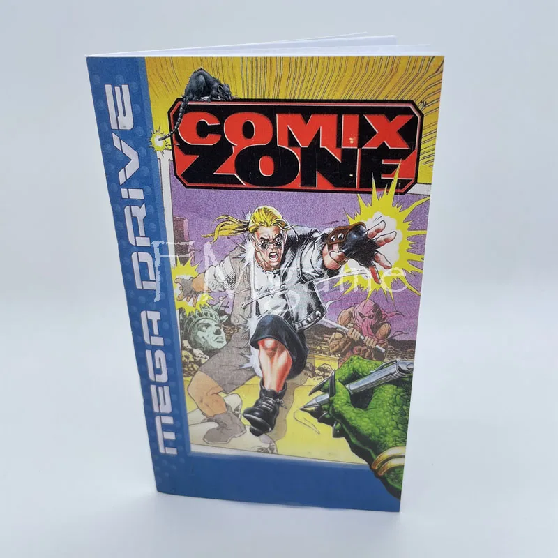 New Arrival Comix Zone for 16 bit Video Game For Mega Drive/Genesis EU US/JAP Shell with Card or Boxed or With Manual