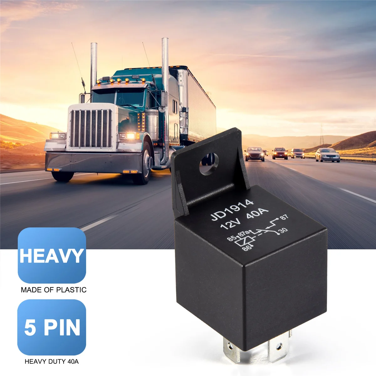 12V Volt 40A AMP 5 Pin Changeover Relay Automotive Car Motorcycle Boat Bike