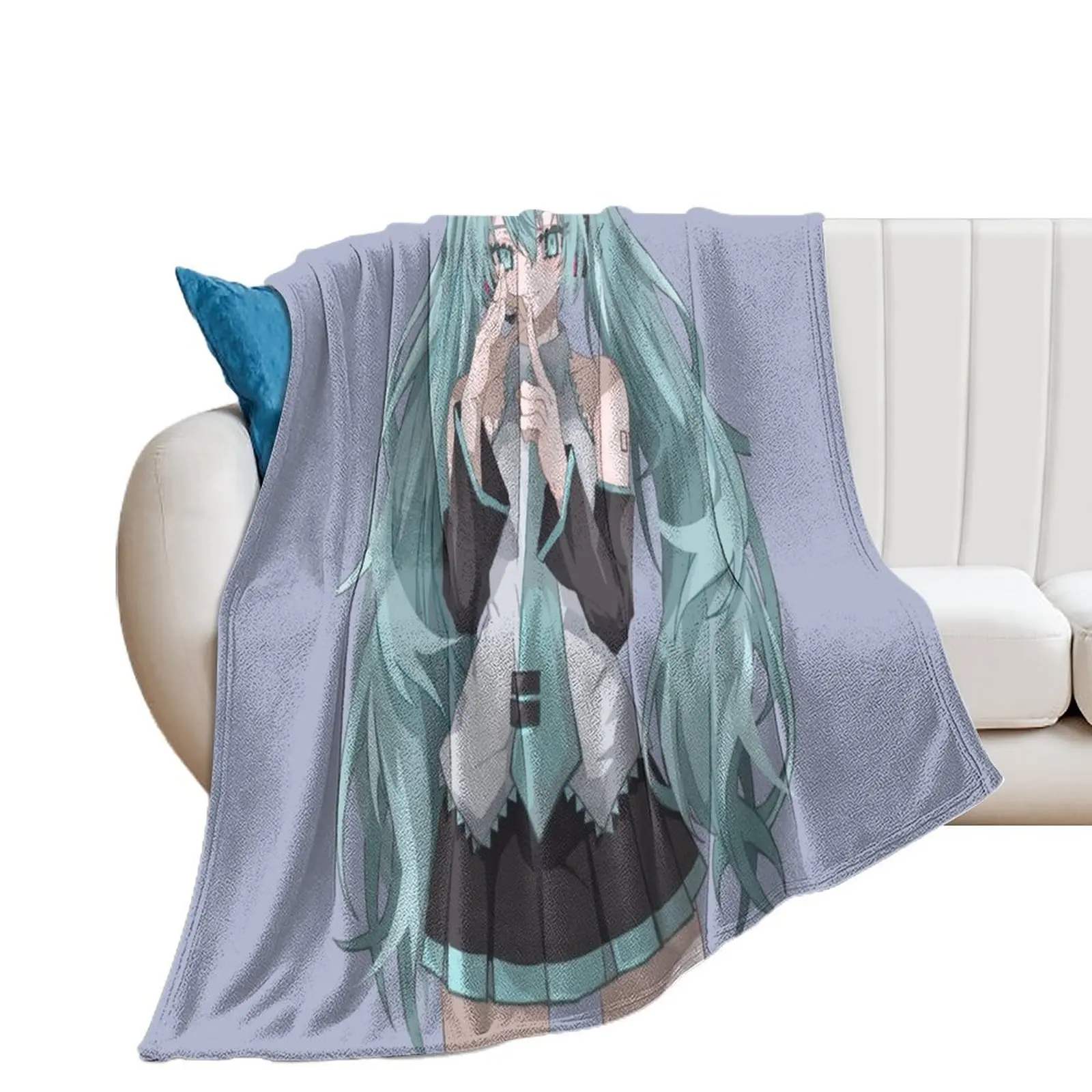 Hatsuno Miku SchoolGirl Edition Throw Blanket Luxury Thicken Softest for winter Single Blankets