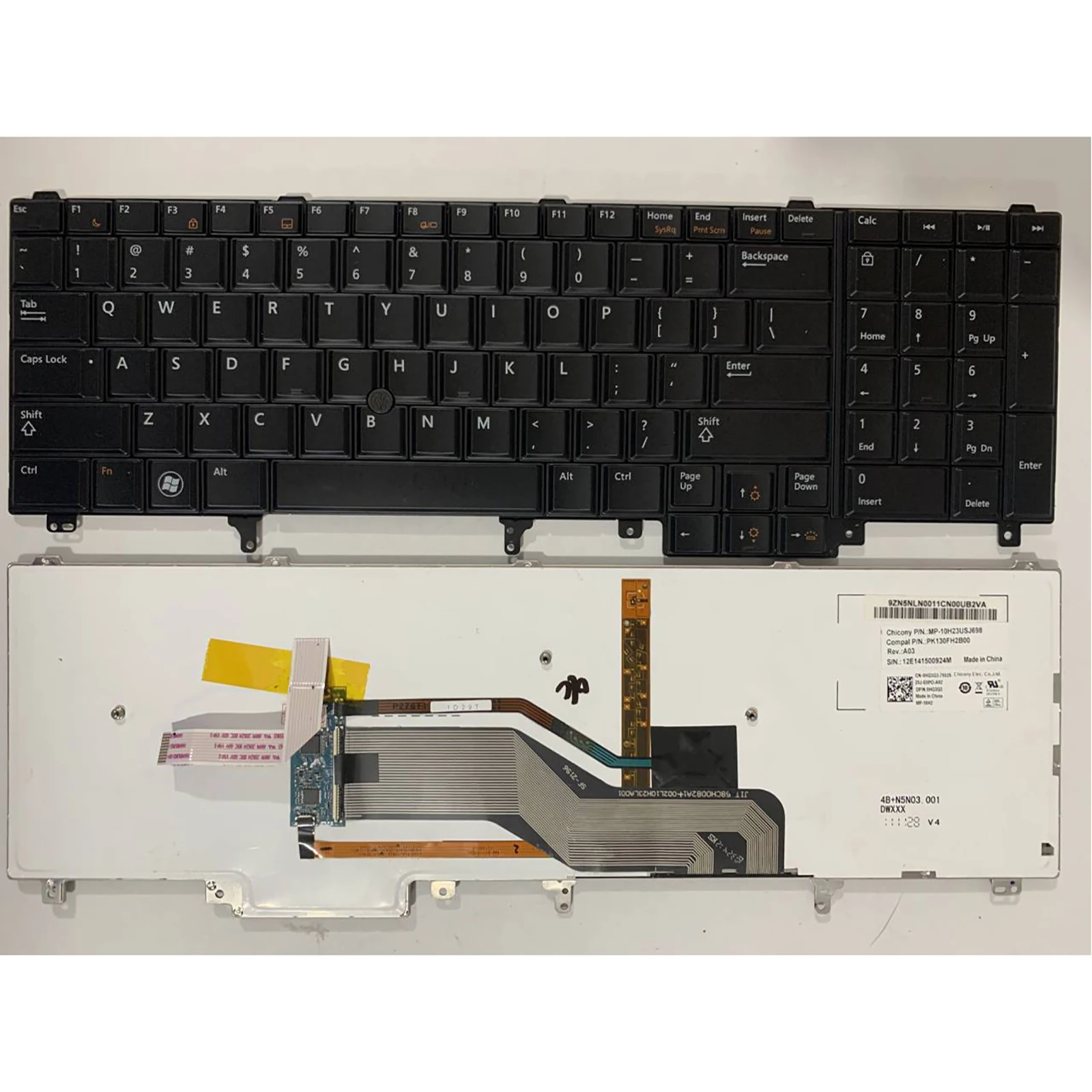 

Laptop keyboard US Layout for Dell Latitude E5520 E5530 E6530 E6540 HG3G3 0HG3G3
