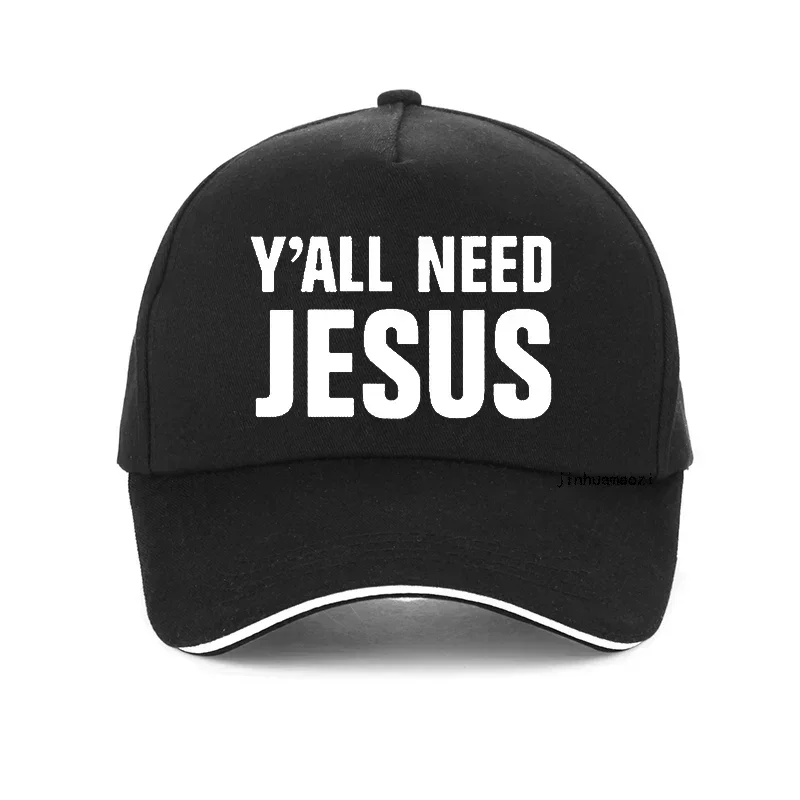 

You Y'all Need Jesus Letters Print Baseball Cap Men Women 100% Cotton Funny Hip Hop Hat Fashion Adjustable Snapback Hats