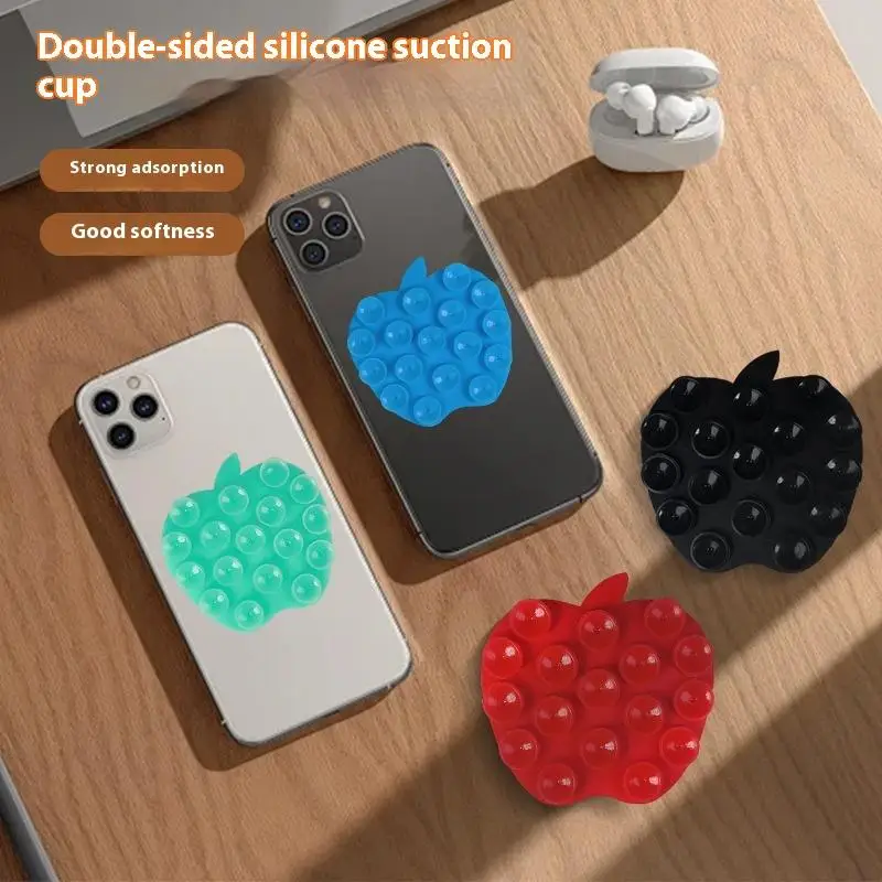 Ventosa de silicone montagem do telefone dupla face pegajoso suporte do telefone ventosa elegante suporte de telefone celular forte aperto titular para