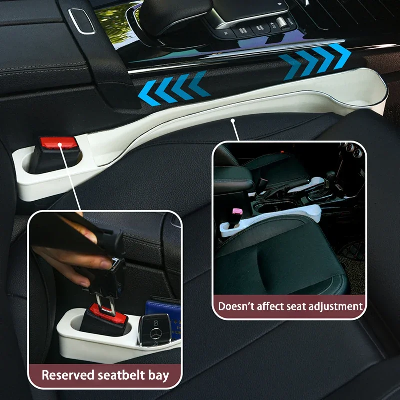 

2pcs Car Seat Gap Filler Side Seam Plug Strip Leak-proof Filling Strip For All Car Model Wallet Phone Holder Car Accessories
