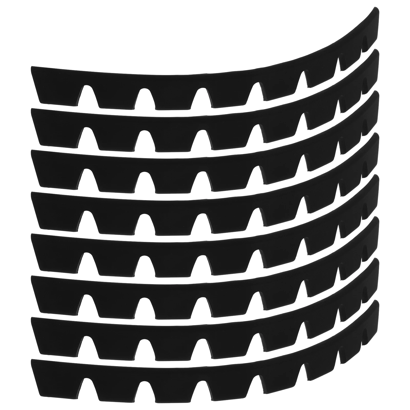 

8 Pcs Car Bumper Protector Front Scrape Guard Plastic Universal Fit Anti Scratch Splitter SUV Auto Accessories