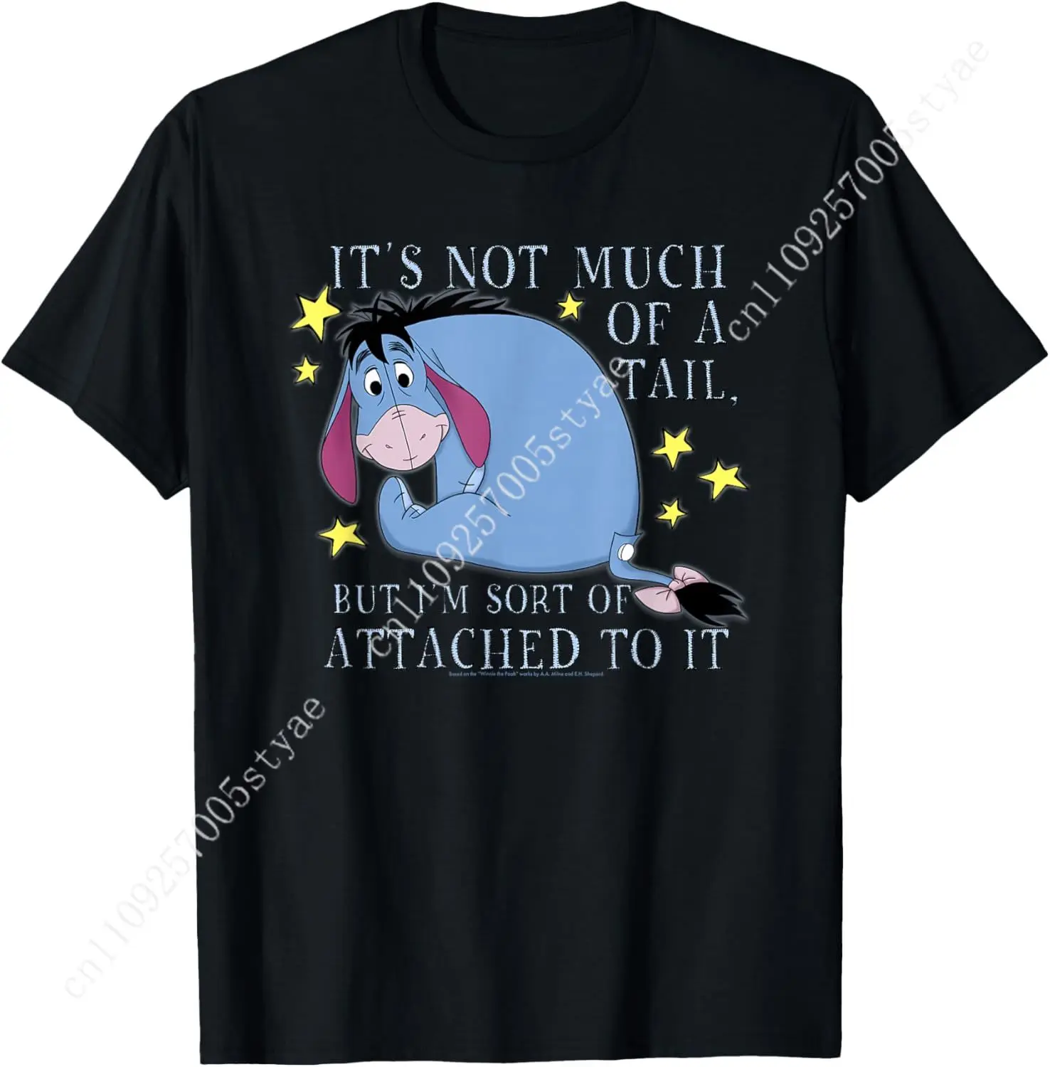 

Disney Winnie The Pooh Eeyore Not Much of A Tail V2 T-Shirt Small