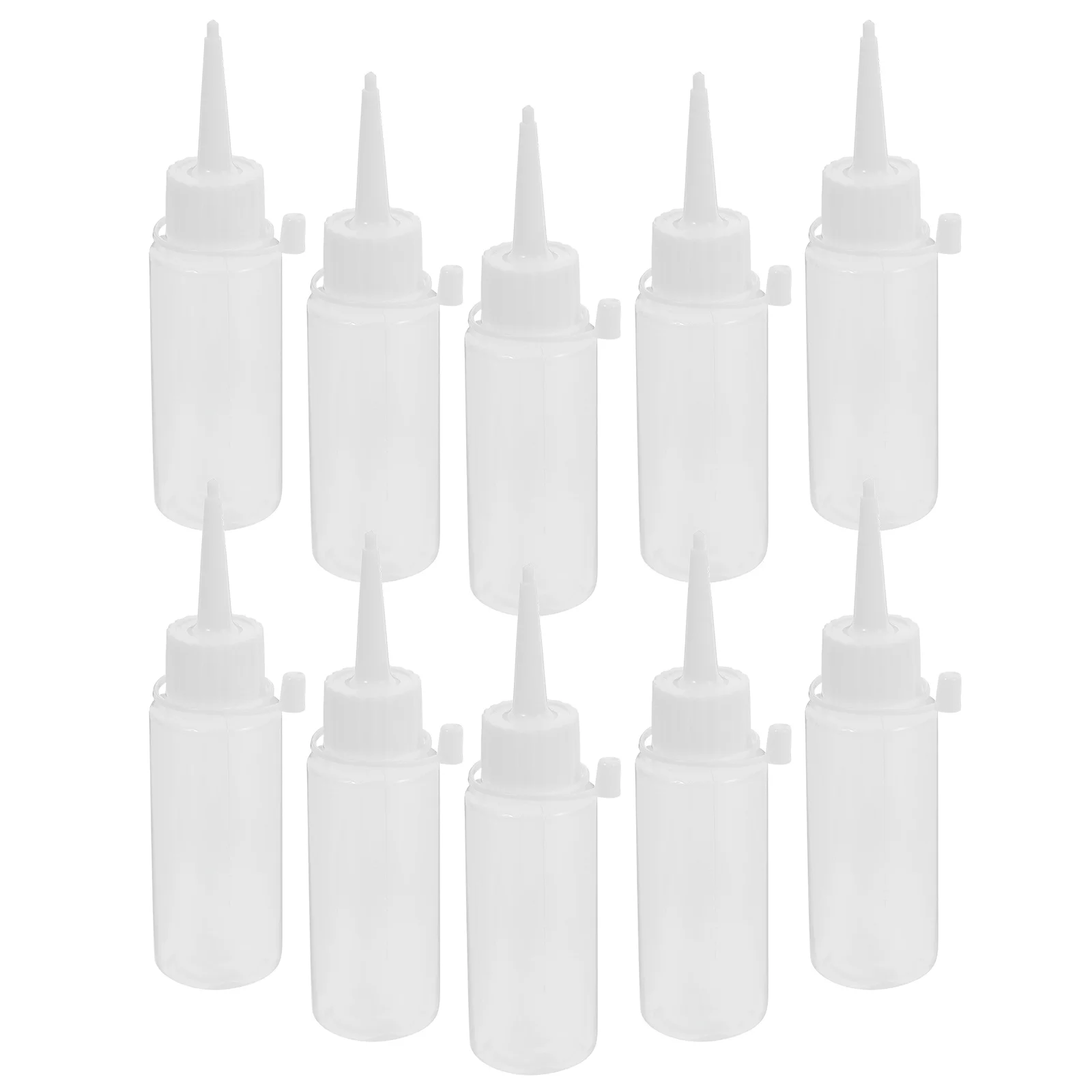 

10Pcs Transparent Squeeze Bottles with Needle Applicator Tip for Glue Acrylic Paint Pouring Controlled Liquid Dispensing Mini