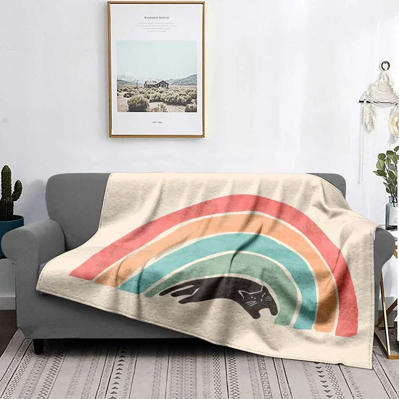 Home decoration plush Sofa blanket Anime animals Bedspread on the bed anime fluffy soft blankets thick blanket for winte