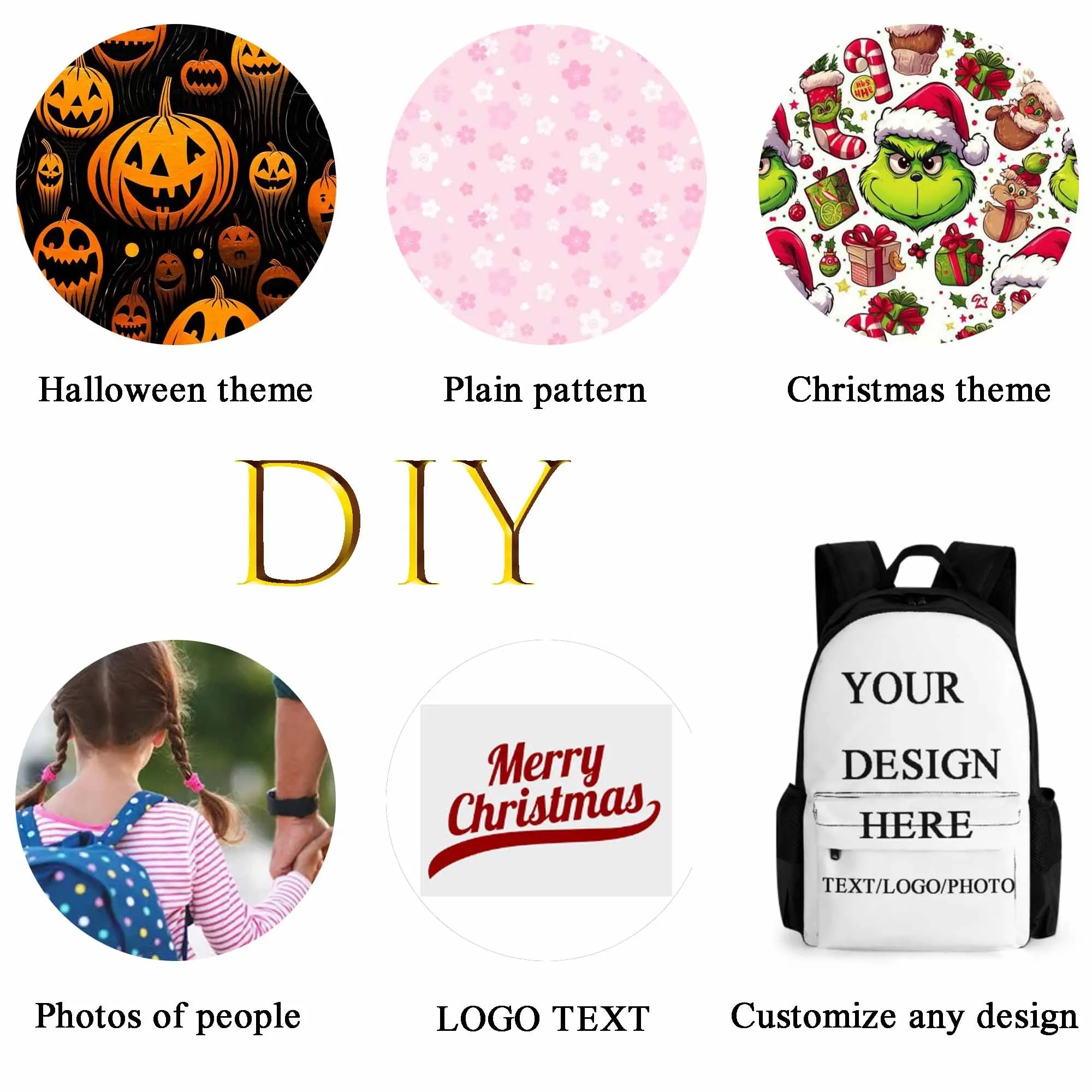 حقيبة ظهر مخصصة مقاس 16 بوصة عالية الجودة حقيبة ظهر مزدوجة للمراهقين للمراهقين حقيبة بنمط شخصي سعة كبيرة حقيبة مدرسية للطلاب