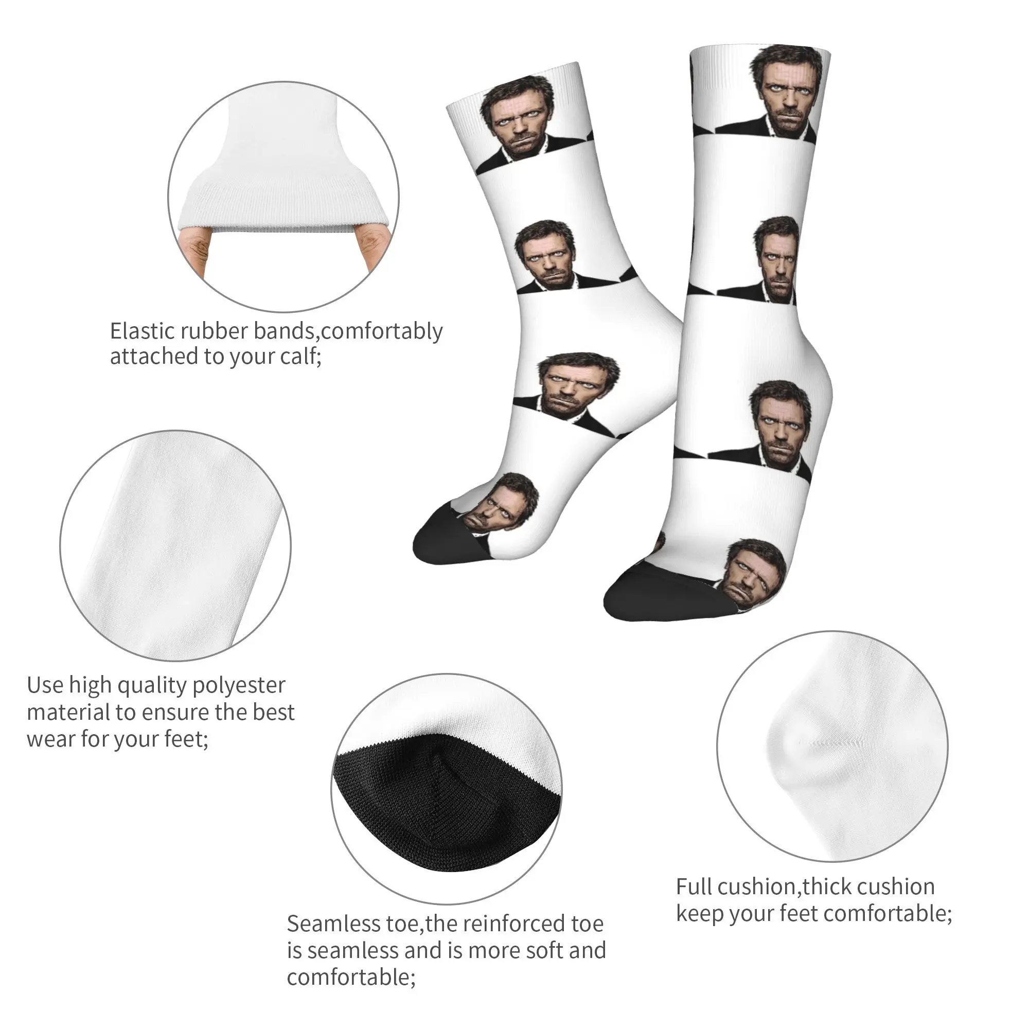 DR ハウスソックスデザインストッキング抗汗カップルソックスソフト秋面白いアウトドアソックス