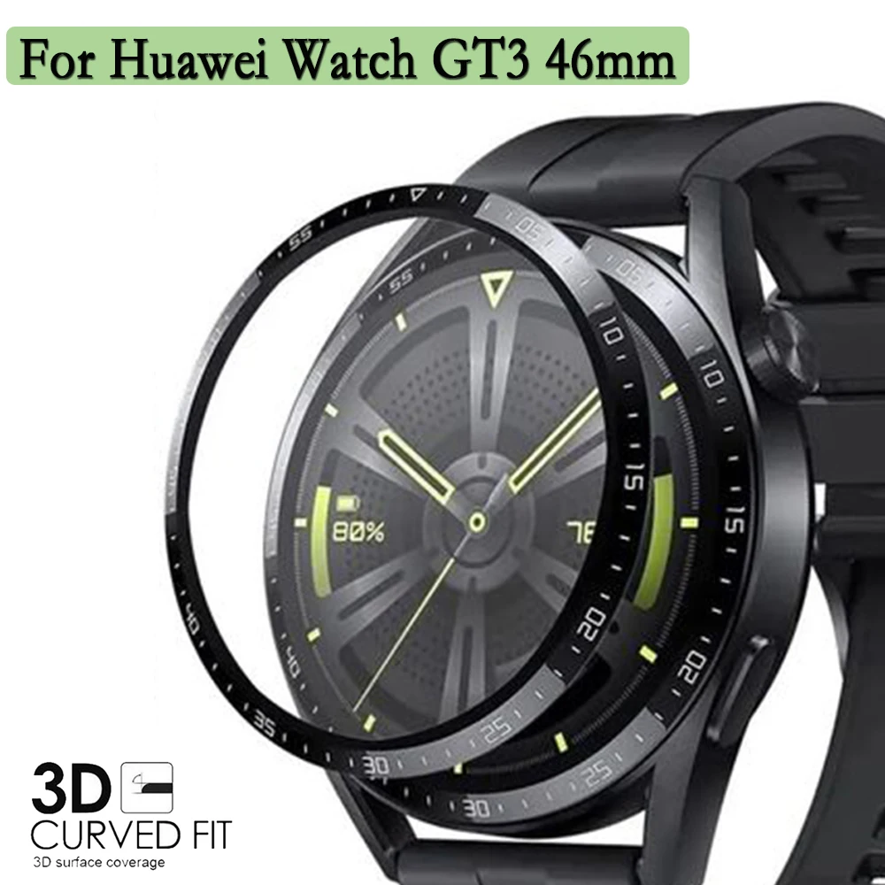 For Huawei Watch GT3 46mm 3D Curved Composite Film 1/3/5pcs Screen Protective Film With Scale Watch Decorative Accessories