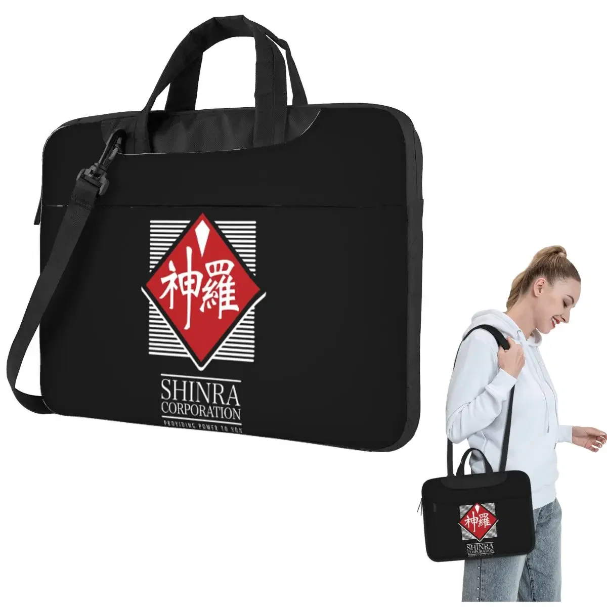 final-fantasy-vii-shinra-ff7-corporation-by-rev-level-bolsa-transversal-para-laptop-bolsa-para-computador-bolsa-protetora-resistente-para-notebook