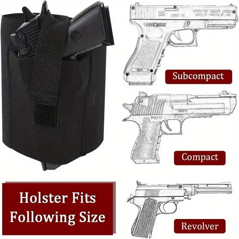 Universelles Knöchel-Beinholster Pistolen-Tasche Verdecktes Trageholster Rechts Links Beinriemen Waffen-Outdoor-Ausrüstung – Detail 3