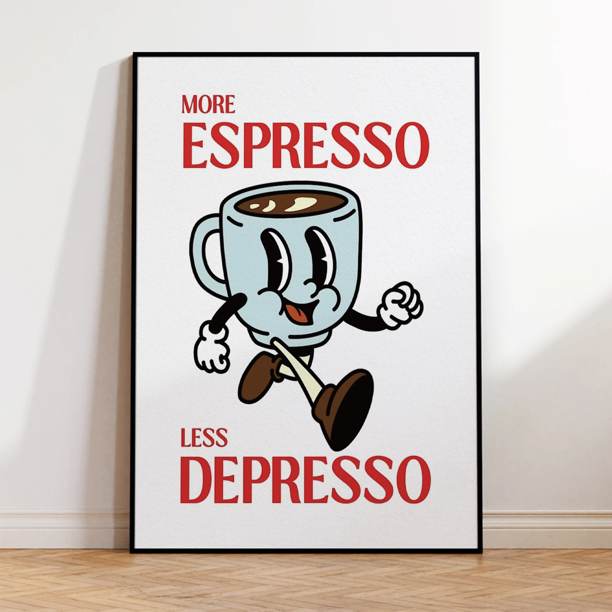 More Espresso Less Depresso Wall Art Prints Canvas Painting Poster Picture For Living Room Home Decor