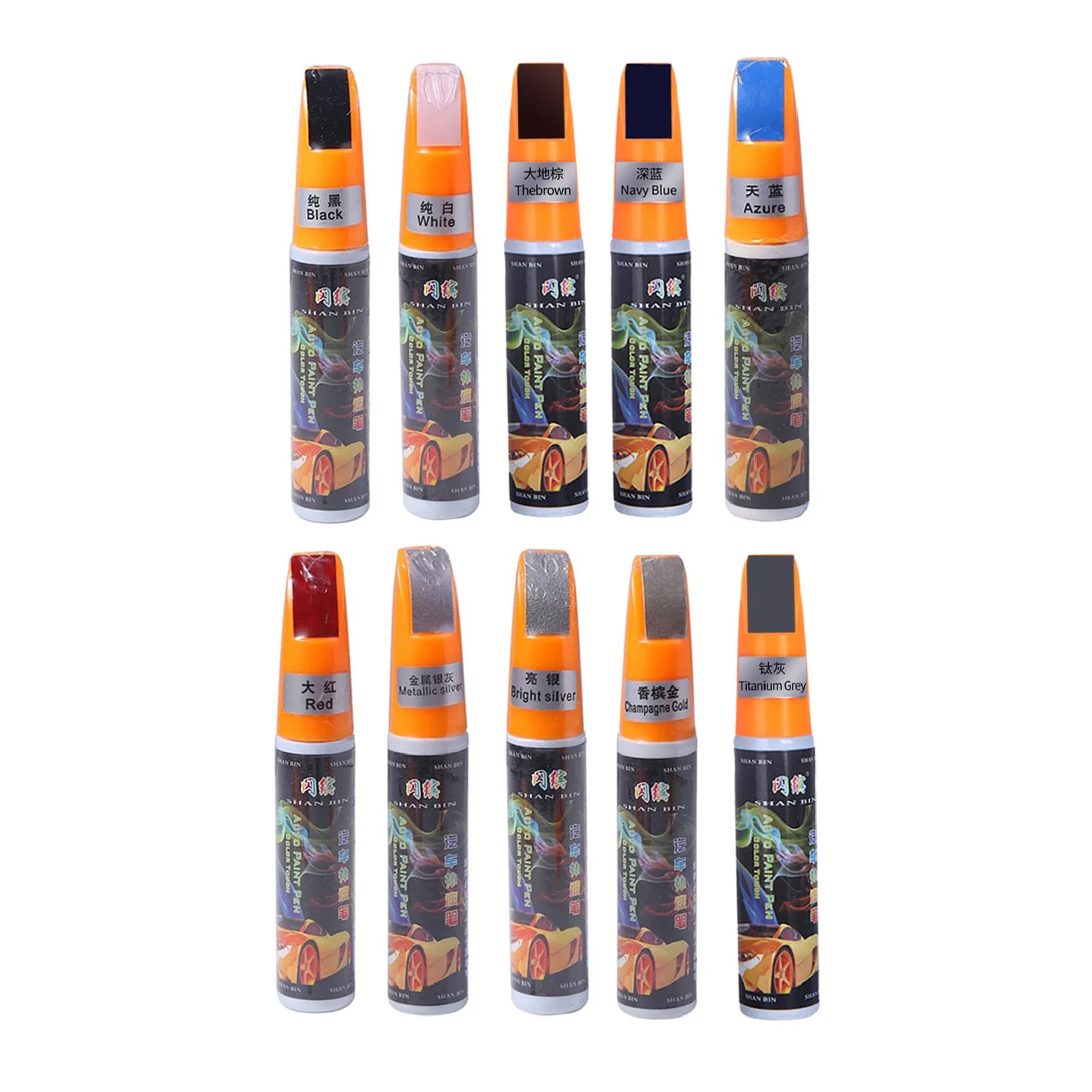 10 Colors Car Scratch Repair Pen Auto Touch Up Paint Pen for Car Styling Scratch Fill Remover Vehilce Maintenance Paint Care Kit