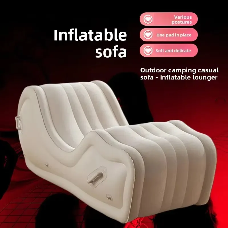 Multi Function Sex Bed Pleasure Sofa Couple Bedroom Foreplay Intercourse Aid Inflatable Love Chair Adult Toys Direct view 4