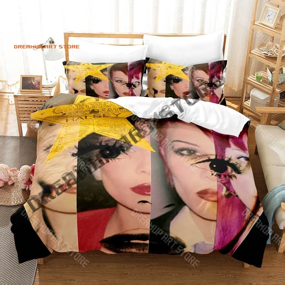 2026 3D Print Halsey The Great Impersonator Bedding Set Single Twin Full Queen King Size Bed Set Adult Bedroom Duvetcover Sets