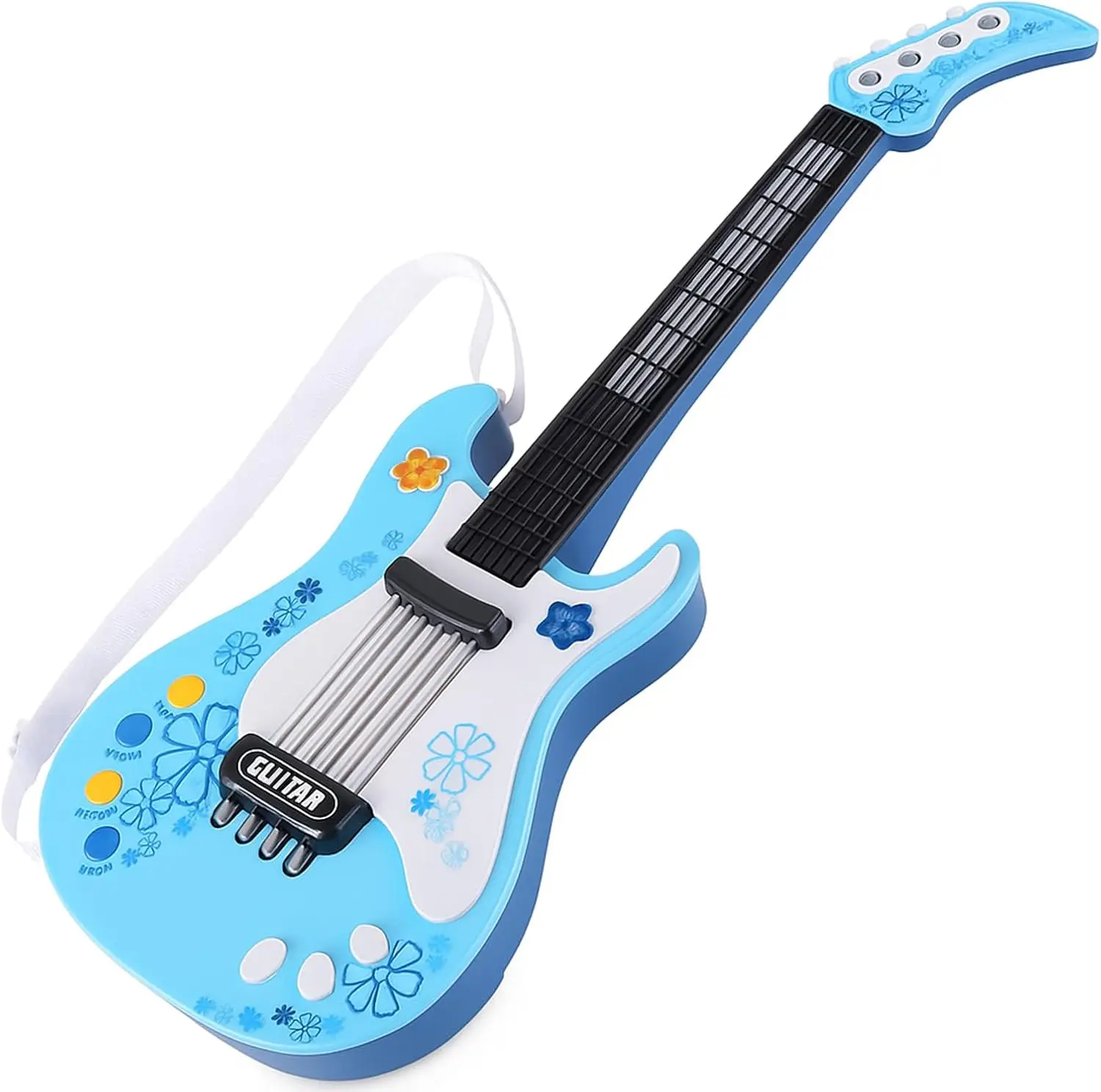 Multifunctioneel gitaarbasspeelgoed voor jongeren - Lichtgewicht muziekinstrument voor muziekbeginners, gitaarspeelgoed voor kinderen