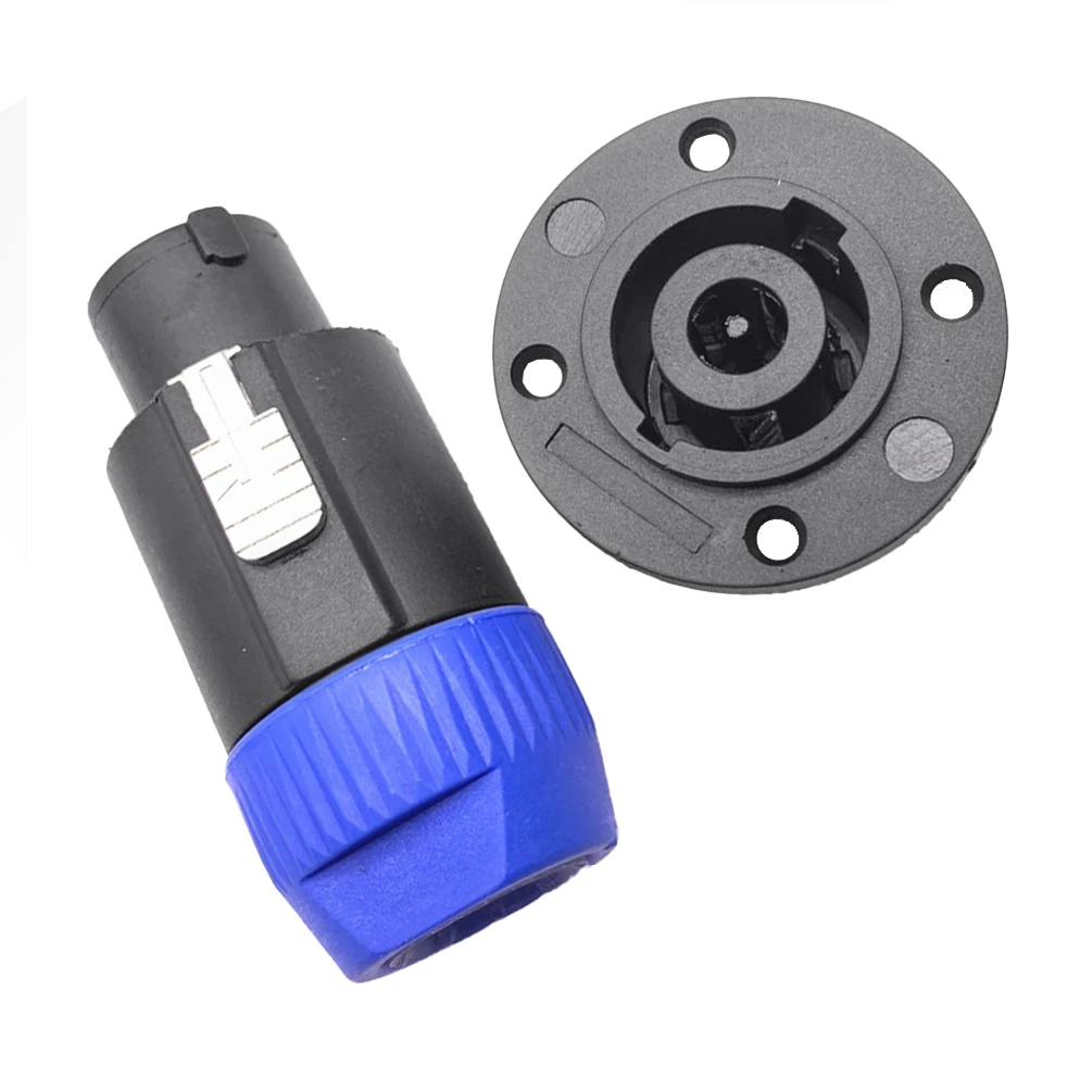 Afbeelding 3: SpeakON 8-pins Powercon-stekker- en paneelmontage vrouwelijke socketadapterset - 8-polige luidsprekerkabelconnectoren voor Pro Audio Equipment