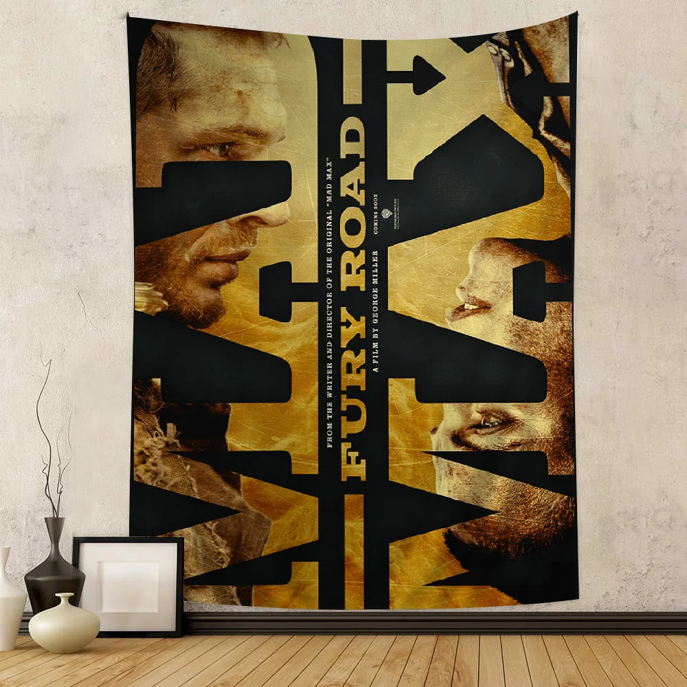 Mad Max Classic Movie Series Art DIY Wall Tapestry Hanging Tarot Hippie Wall Rugs Dorm INS Home Decor