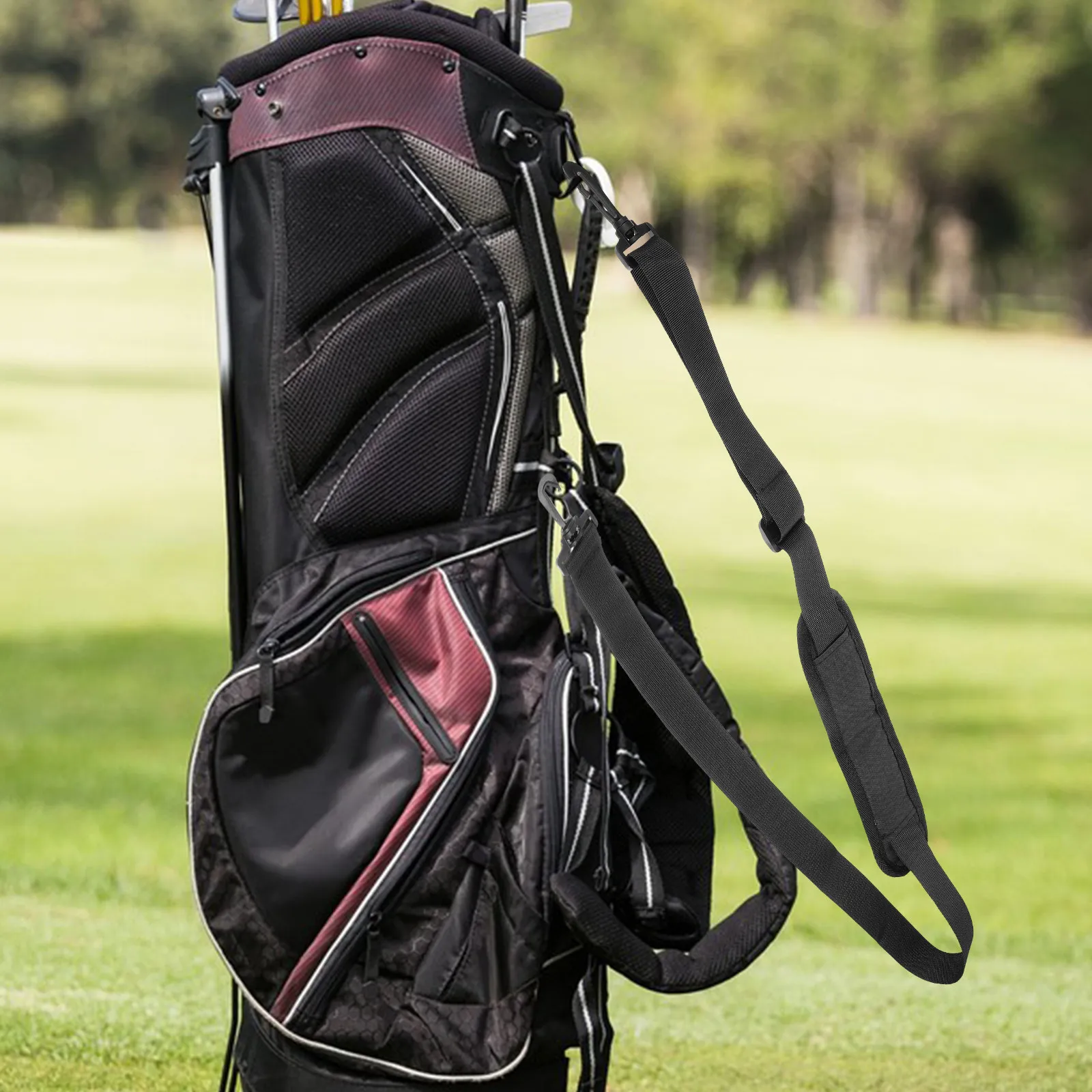 

Padded Shoulder Strap for Golf Bag Adjustable Replacement Strap Heavy Duty Wear Resistant Lightweight Easy Install Multi Use