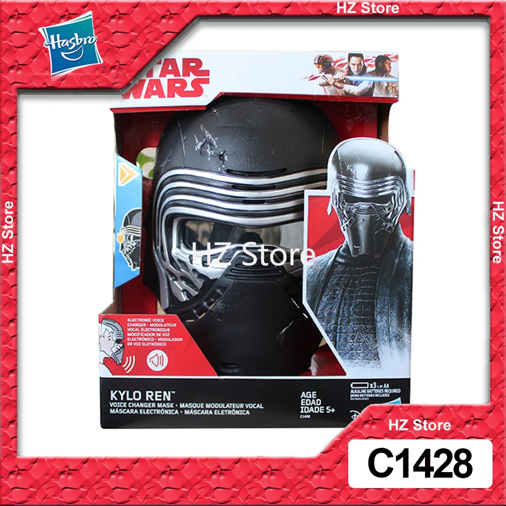 

Hasbro STAR WARS The Rise of Skywalker Kylo Ren Voice Changer Электронная вокальная маска для детей Костюм для ролевых игр на Хэллоуин C1428