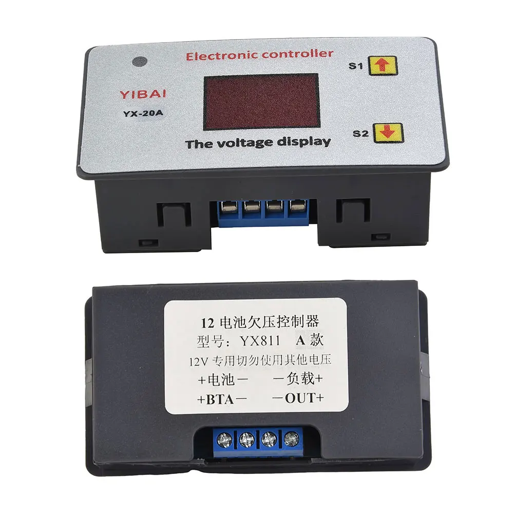 Low Voltage Battery Under-voltage Controller Cut off Switch Protection Module Accuracy 0.1V 79*43*39.5mm Adjustable