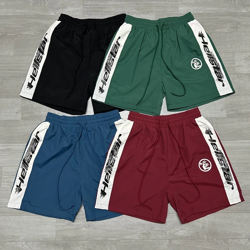 

Ins High Street Летние спортивные повседневные цветные блузки Свободные нейлоновые пляжные техи для активного и сухого пяти четвертей Молодежные средства для отдыха Faion orts