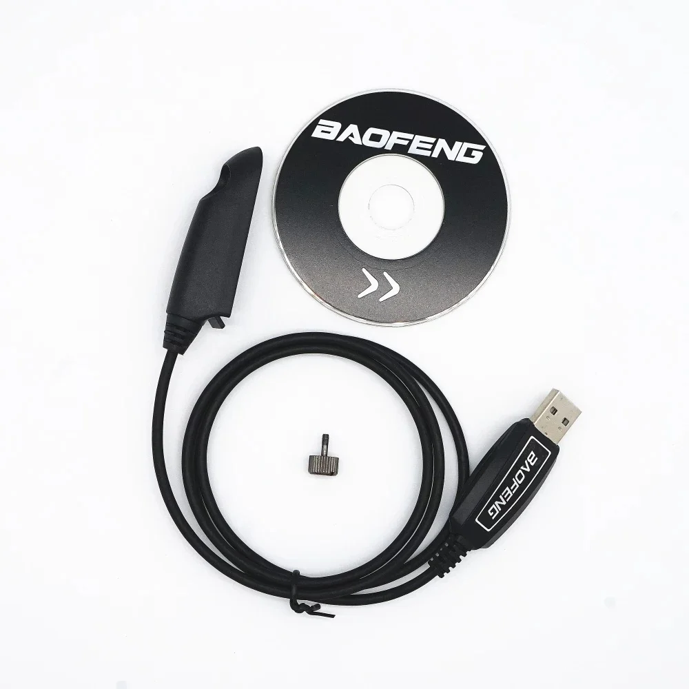 Original USB Programming Cable For Baofeng Ham Two Way Radio With Drive CD Software For UV9R Plus BF-9700 BF-A58 Walkie Talkie