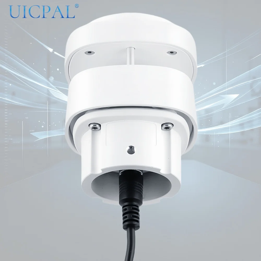 8-in-1 RS485 Ultrasonic Weather Sensor Temp Humidity AP Pressure Wind Speed Direction Rainfall Illuminance Total Solar Radiation