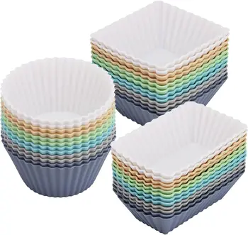 12-Piece Round Silicone Cake Molds 1