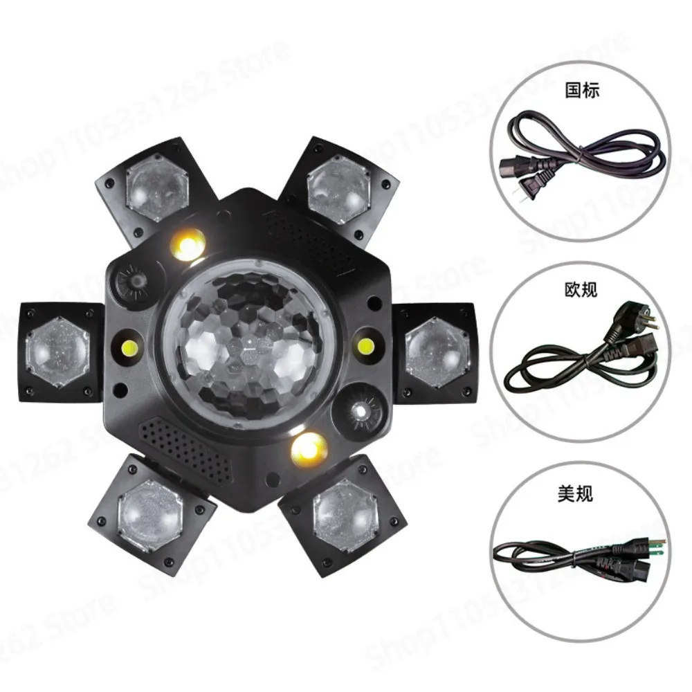 Kaleidoscope Six‑Arm Mini Moving Head Stage Light Rotating Lamp for KTV Bar Pub Indoor Entertainment Lighting